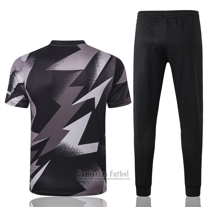 Chandal del Paris Saint-Germain Manga Corta 2020-2021 Negro y Gris